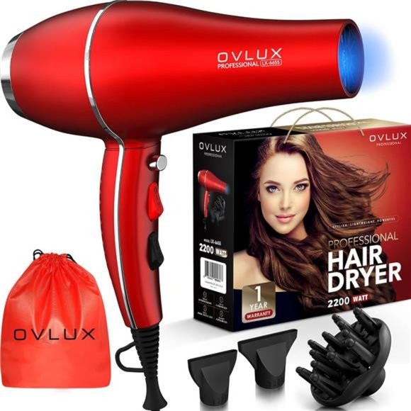 Hair Dryer Salon Professional Ionic Blow Dryer, Powerful